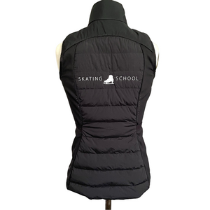 Lululemon Black Down For It All Puffer Vest - 4, has embroidery on back!